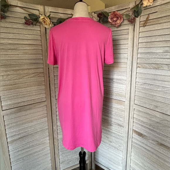 JUICY COUTURE Sleep Nightgown/shirt SZ LG Hot Pink, JUICY+HEART Sparkling Silver - Picture 6 of 16